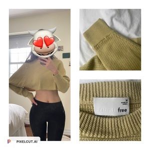 Aritzia - Wilfred cropped knit sweater